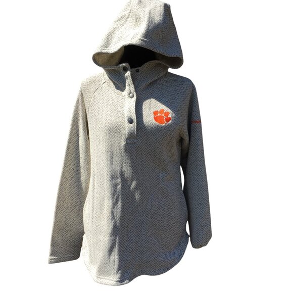 Columbia Clemson Tigers Darling Days Raglan Fleece Pullover Hoodie - Picture 1 of 9